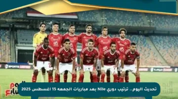 تحديث اليوم.. ترتيب دوري Nile بعد مباريات الجمعة 15 أغسطس 2025